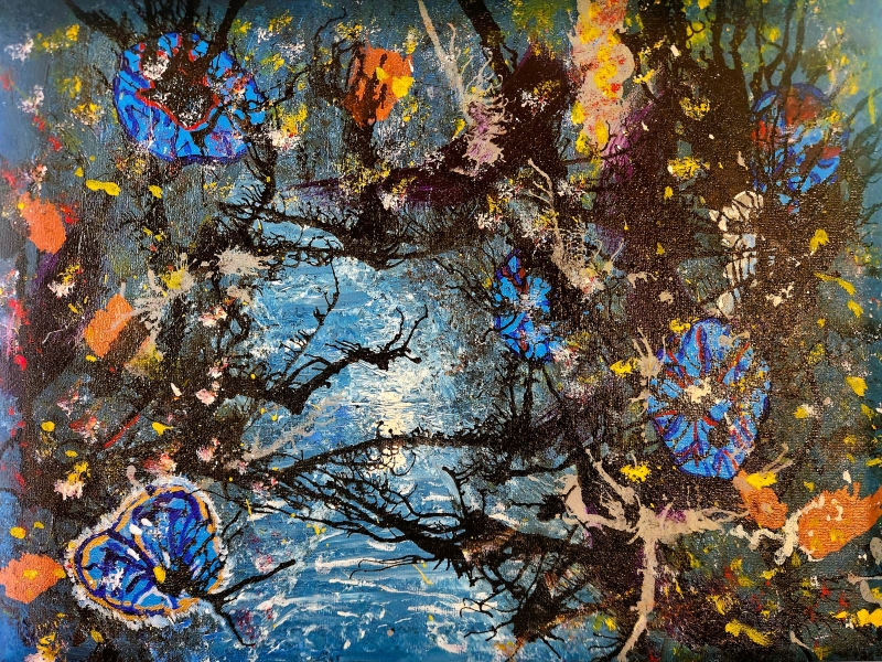 Lunar Pond by artist Kurt Lapham